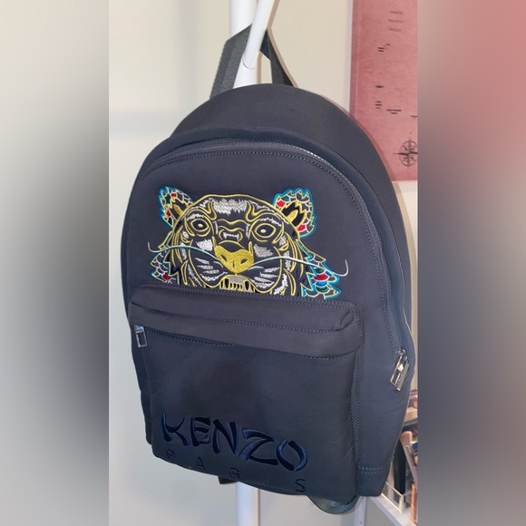 KENZO Paris blue/gray Backpack - Picture 2 of 8